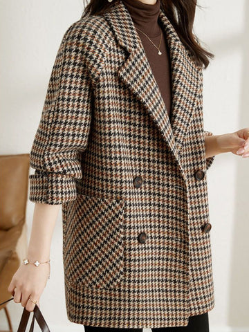 Skyler Long Plaid Blazer