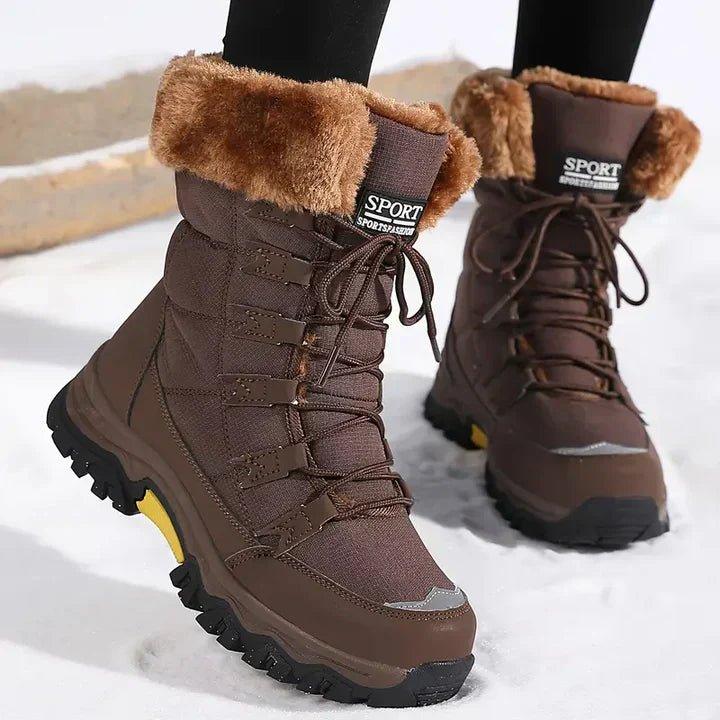 Skyler Lace-Up Faux Fur Snow Boots - view 5