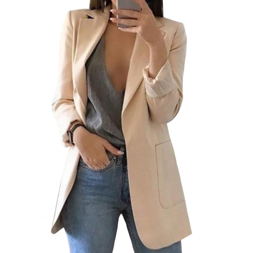 Skyler Long Open-Front Blazer