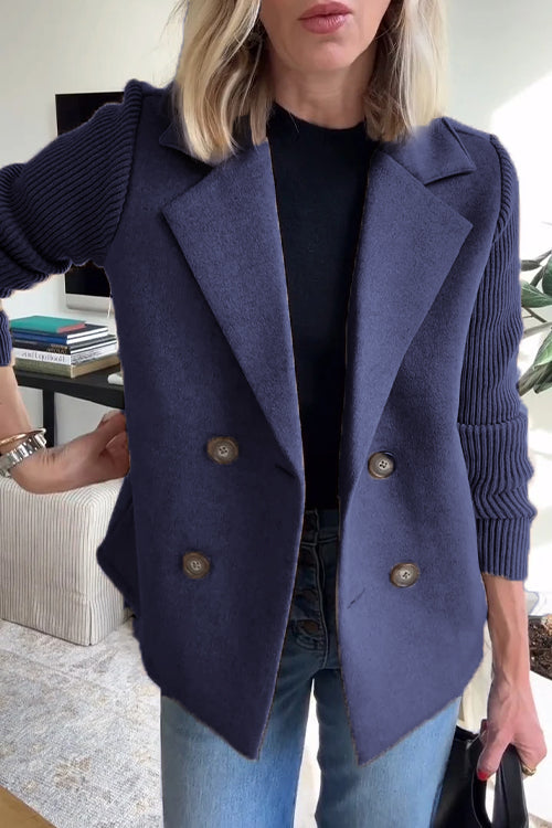 Skyler Contrast Sleeve Blazer