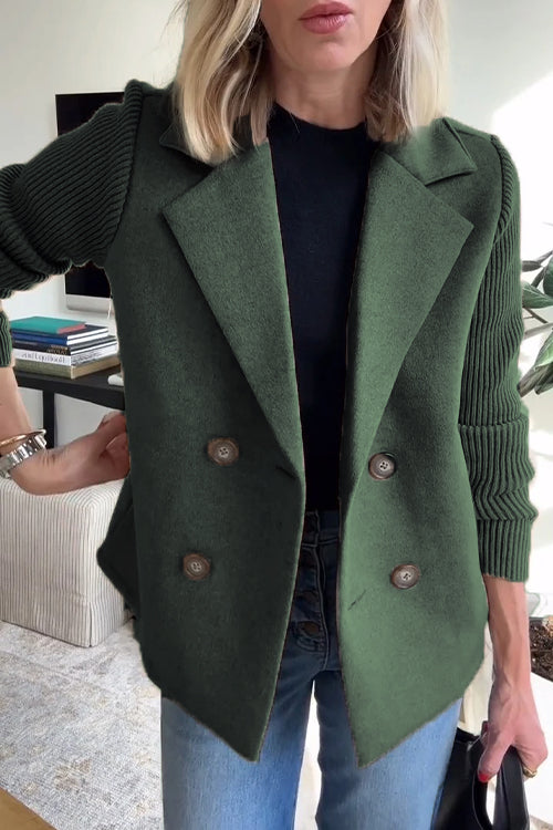 Skyler Contrast Sleeve Blazer