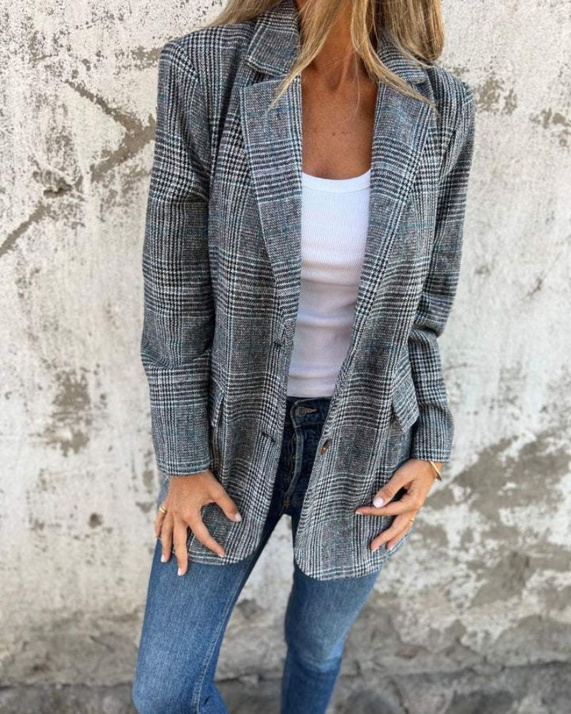 Skyler Classic Plaid Blazer