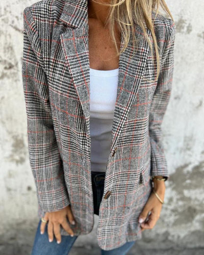 Skyler Classic Plaid Blazer