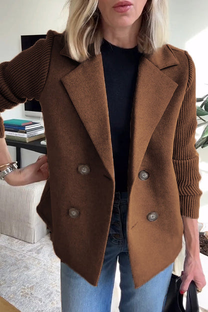 Skyler Contrast Sleeve Blazer