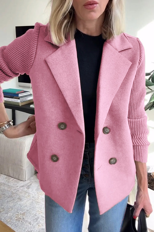 Skyler Contrast Sleeve Blazer