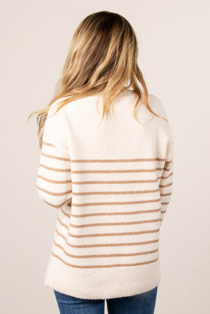Skyler Striped Drop Shoulder Sweater