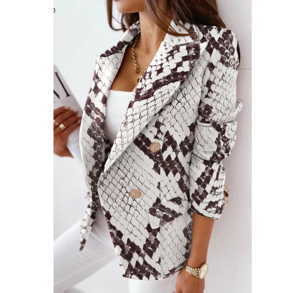 Skyler Turn-Down Collar Blazer