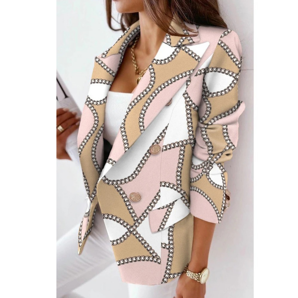 Skyler Turn-Down Collar Blazer