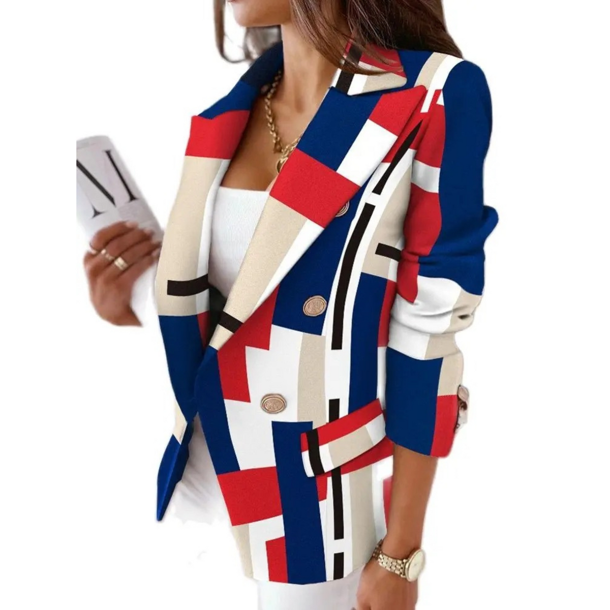 Skyler Turn-Down Collar Blazer