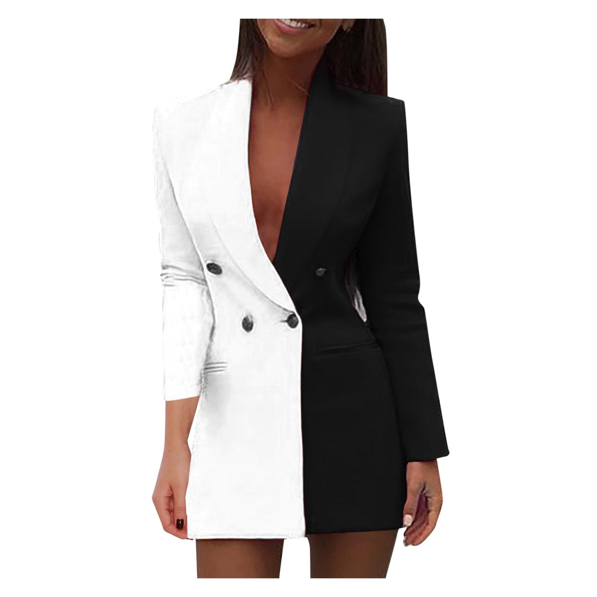 Skyler Two-Tone Blazer Dress