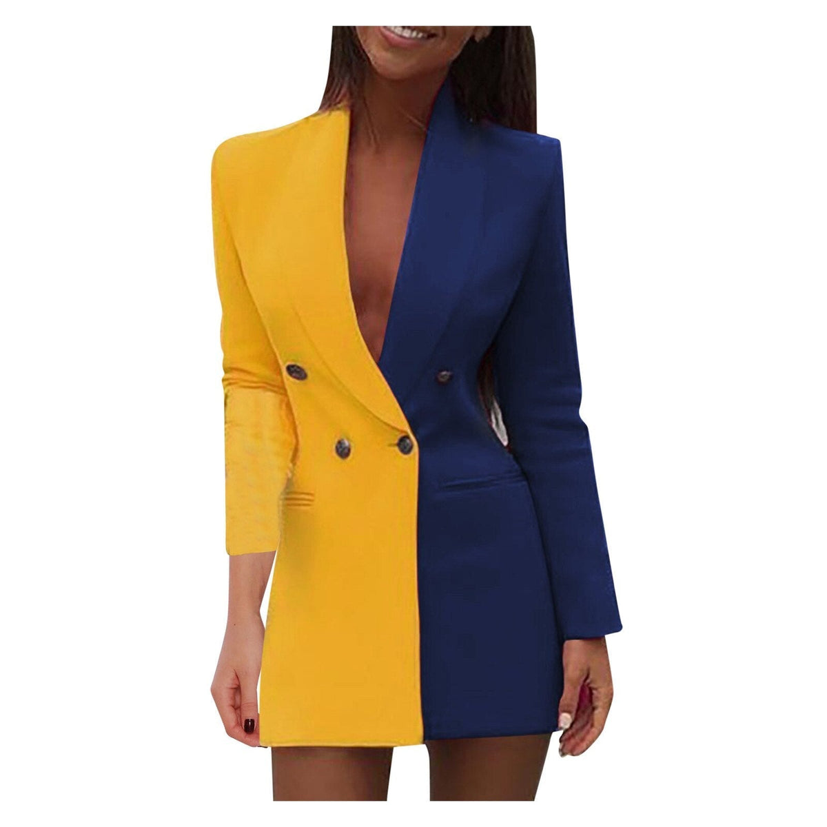 Skyler Two-Tone Blazer Dress
