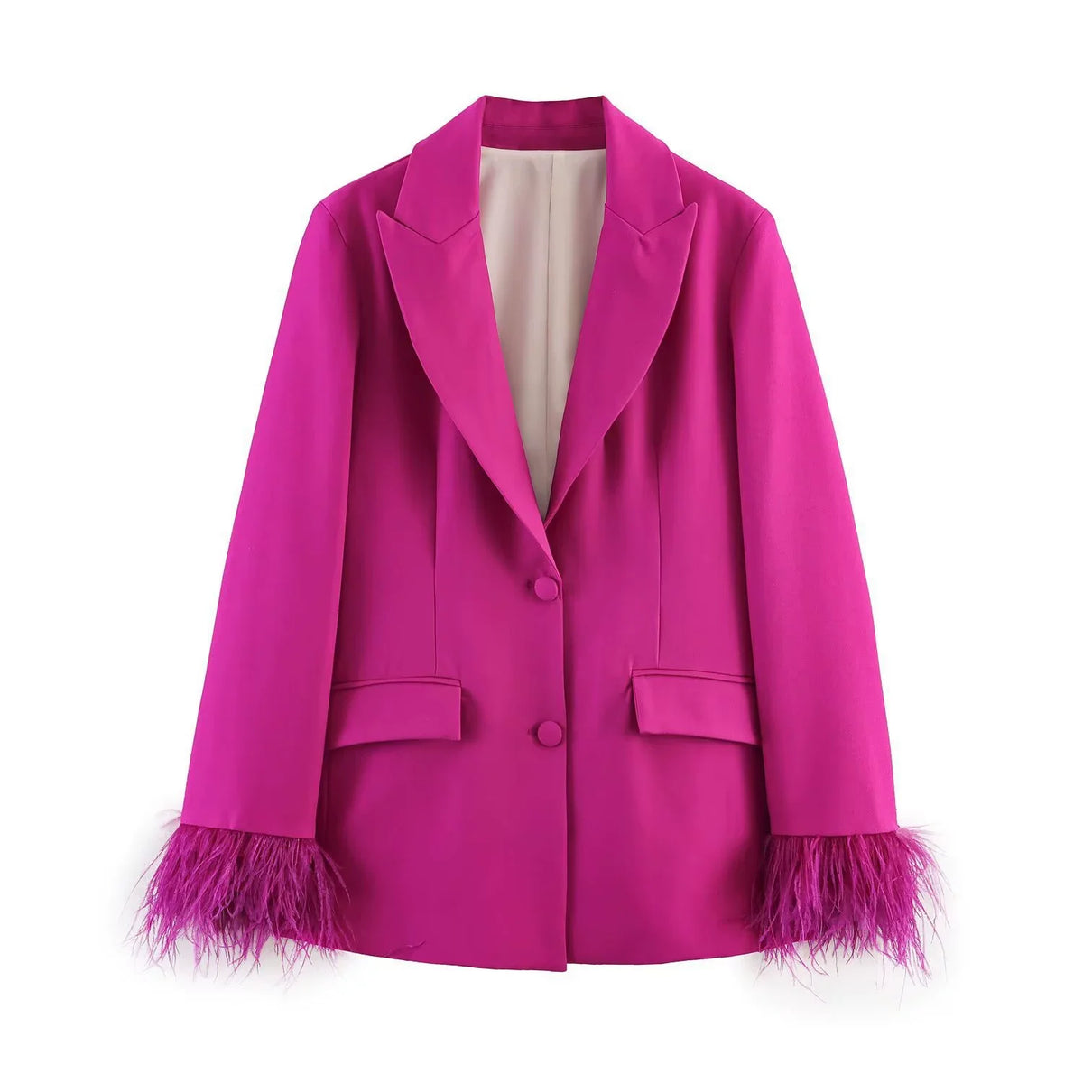 Skyler Feather Trim Blazer