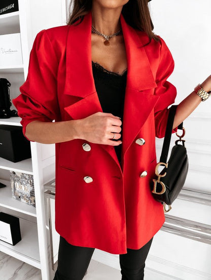 Skyler Oversized Blazer with Button Details
