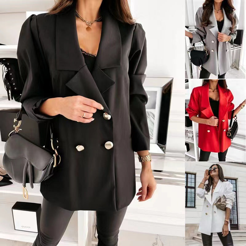 Skyler Oversized Blazer with Button Details