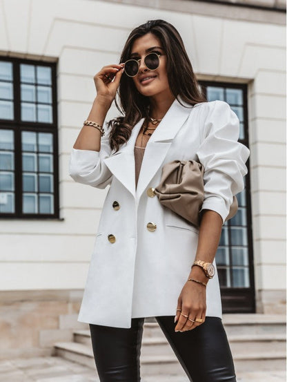 Skyler Oversized Blazer with Button Details