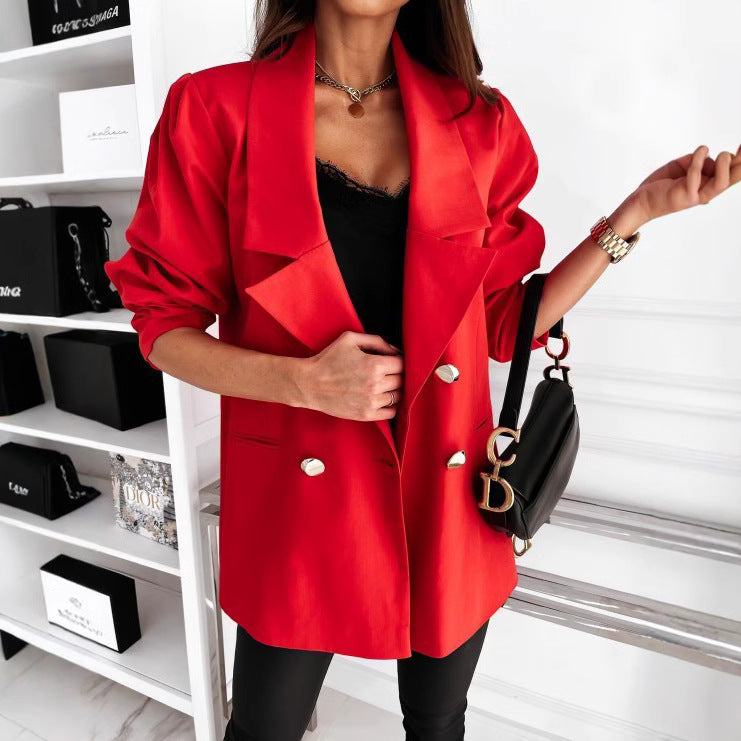 Skyler Oversized Blazer with Button Details