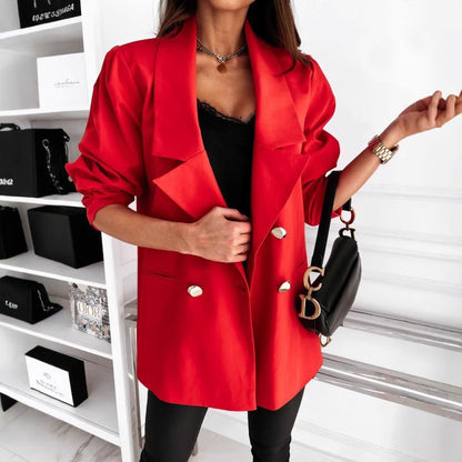Skyler Oversized Blazer with Button Details