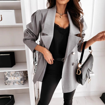 Skyler Oversized Blazer with Button Details