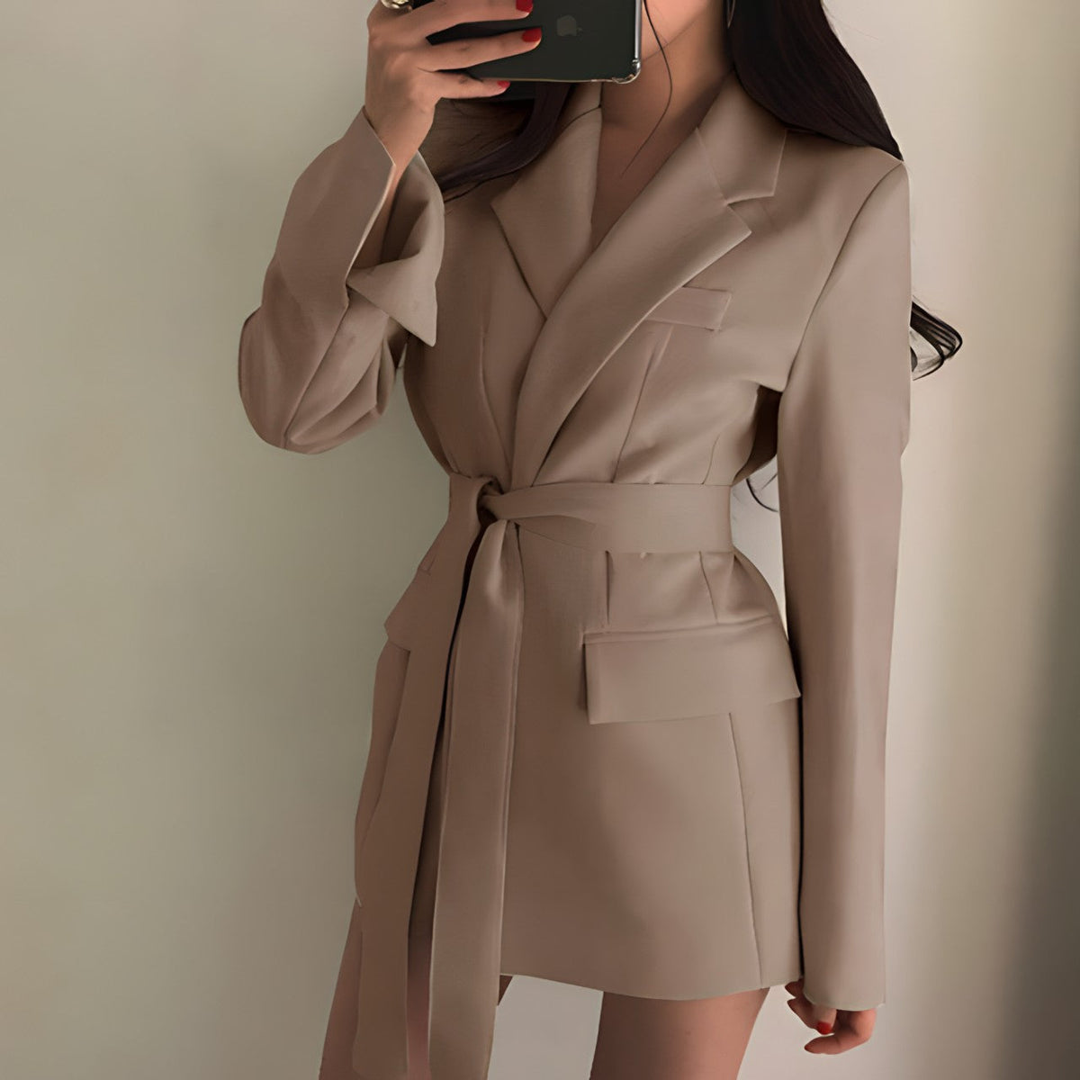 Skyler Belted Tailored Blazer