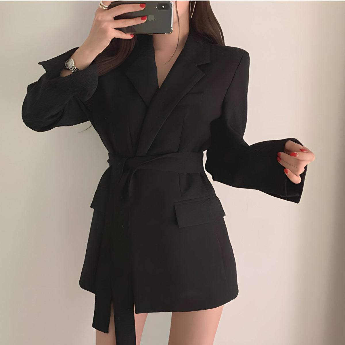 Skyler Belted Tailored Blazer
