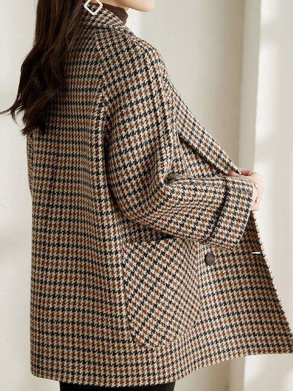 Skyler Long Plaid Blazer