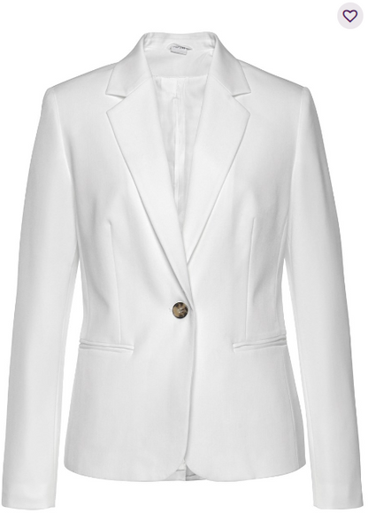 Skyler Relaxed White Blazer Jacket