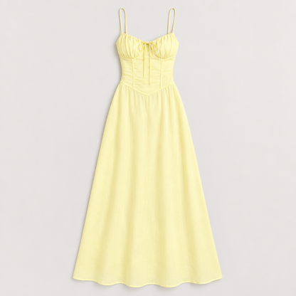 Strappy Summer Maxi Dress, flat lay