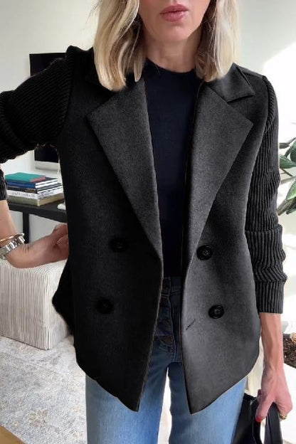 Skyler Contrast Sleeve Blazer