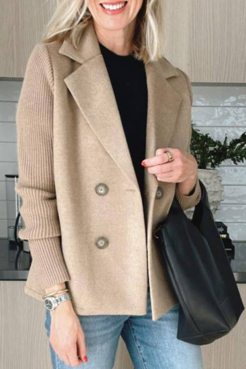 Skyler Contrast Sleeve Blazer