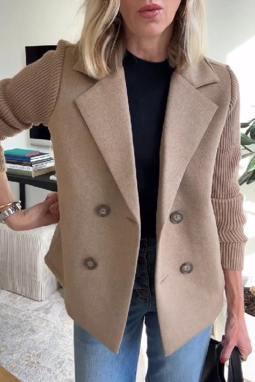 Skyler Contrast Sleeve Blazer