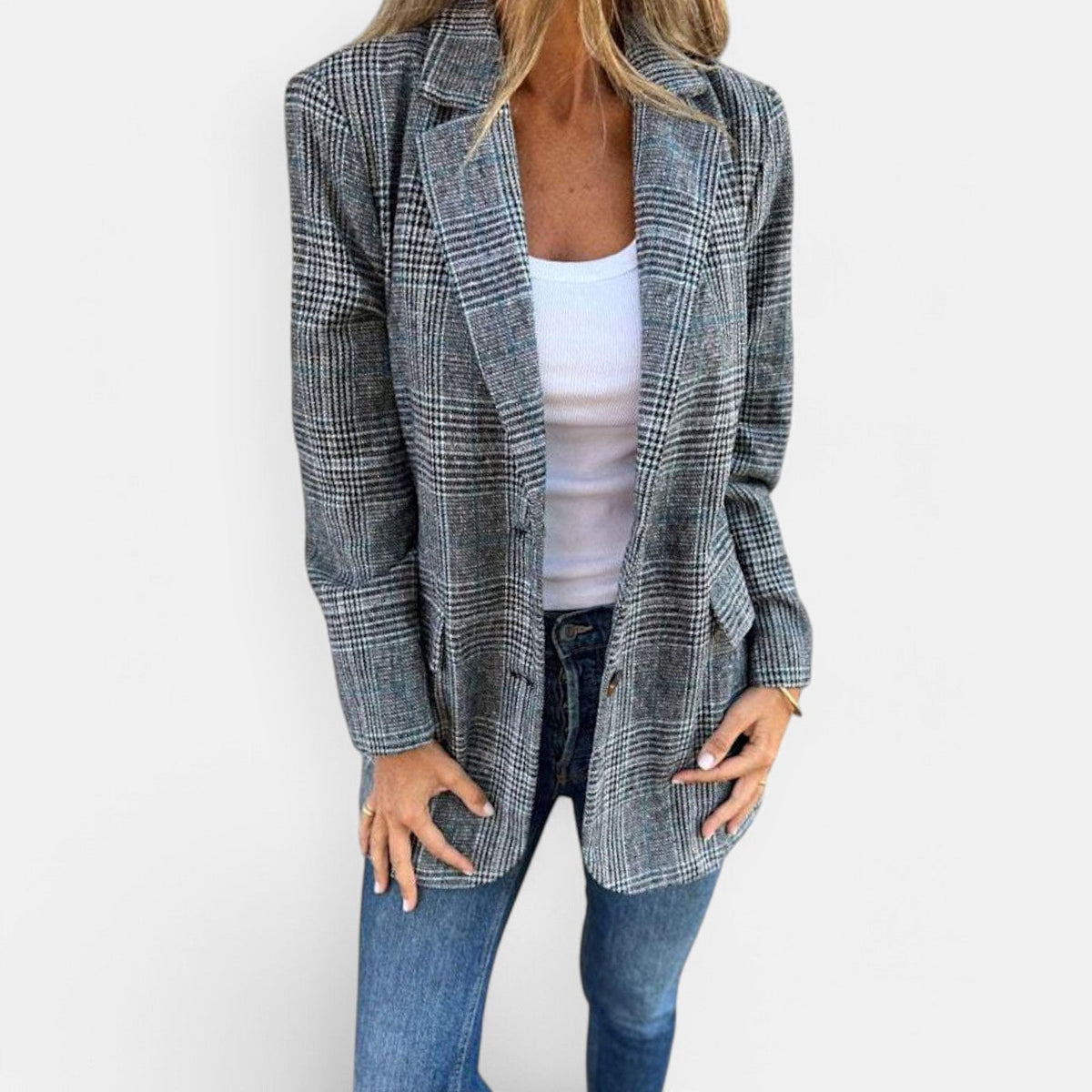 Skyler Classic Plaid Blazer