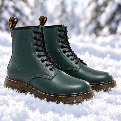 Marten Unisex Vegan Leather Lace-Up Boots