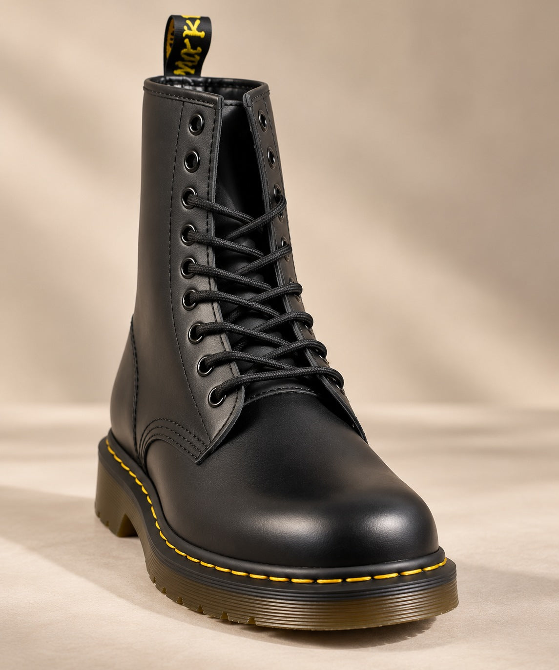Marten Unisex Vegan Leather Lace-Up Boots