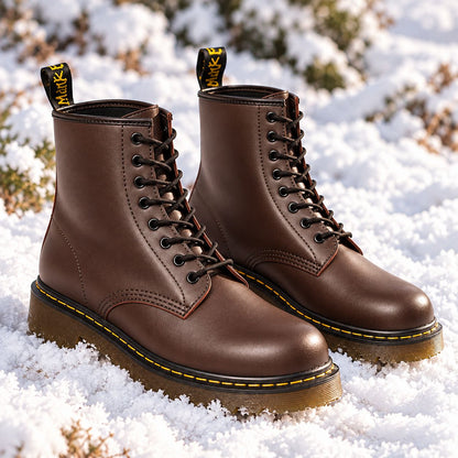 Marten Unisex Vegan Leather Lace-Up Boots