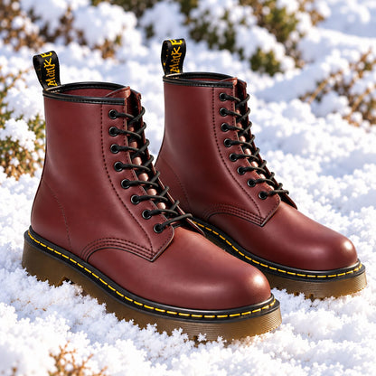 Marten Unisex Vegan Leather Lace-Up Boots