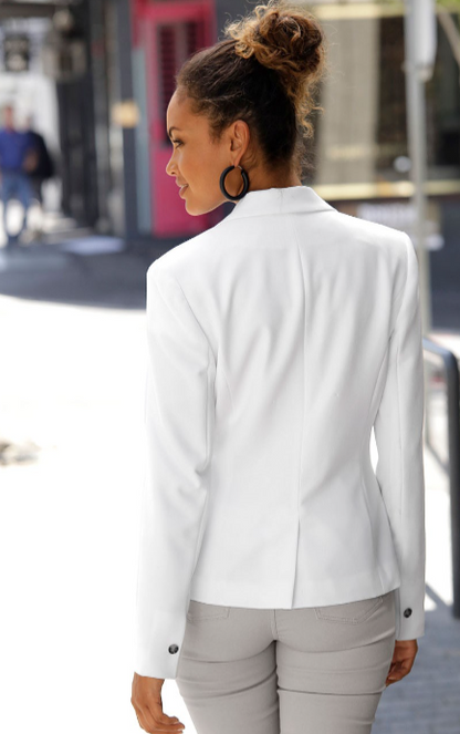 Skyler Relaxed White Blazer Jacket