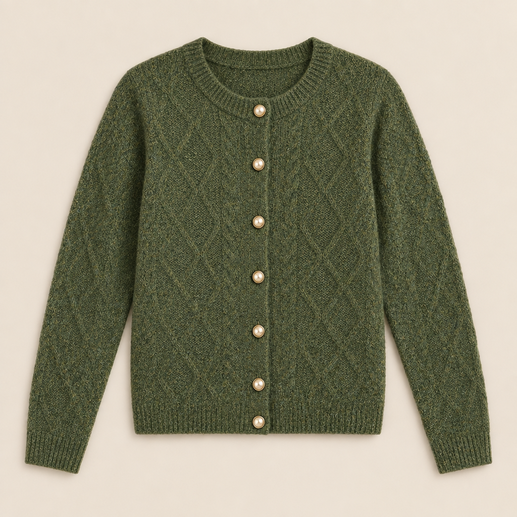 Skyler Cable Knit Button Cardigan