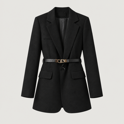 Skyler Classic Tailored Blazer in black, front product view