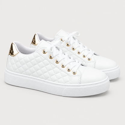 Pair of Comfort Walking Sneakers, side view