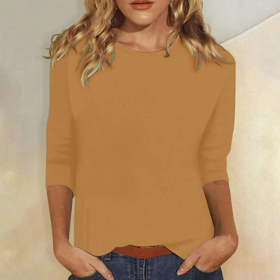 Skyler Crew Neck 3/4 Sleeve Top - view 11