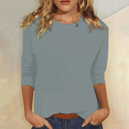 Skyler Crew Neck 3/4 Sleeve Top - view 6