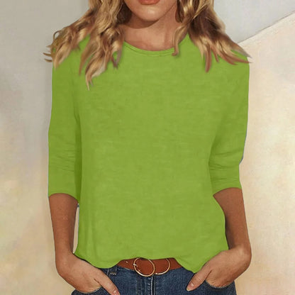 Skyler Crew Neck 3/4 Sleeve Top - view 8