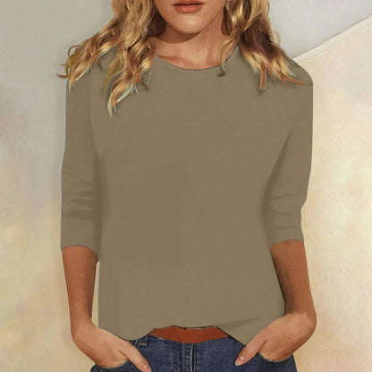 Skyler Crew Neck 3/4 Sleeve Top - view 9