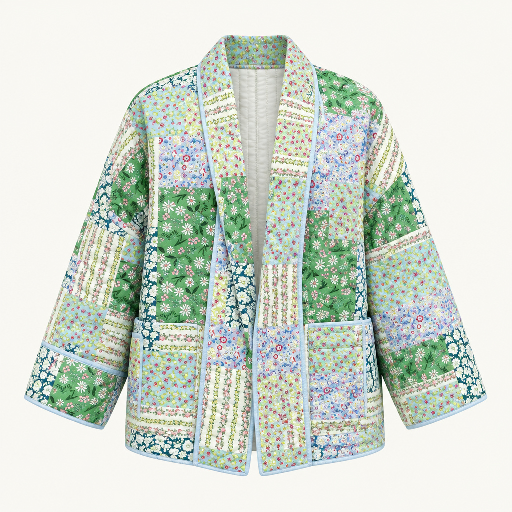 Skyler Everyday Cotton Jacket in Green product photo
