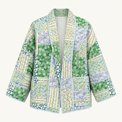 Skyler Everyday Cotton Jacket in Green product photo