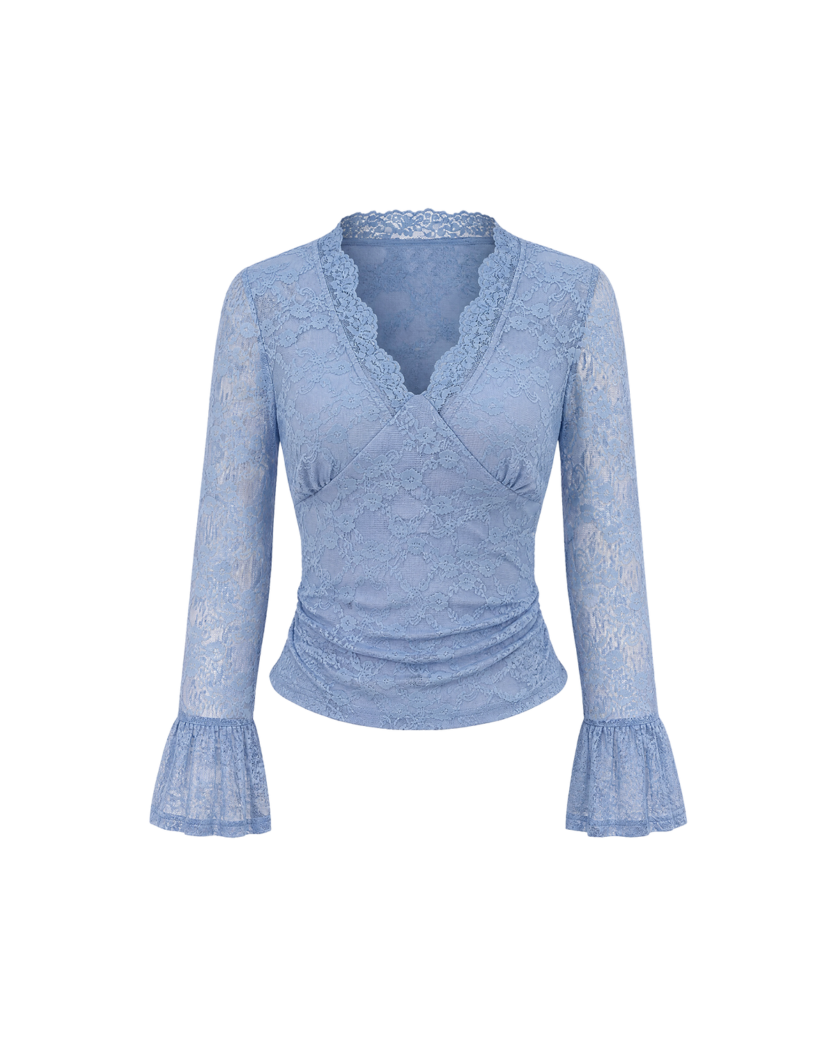 Skyler Floral Lace Bell Sleeve Top - view 11