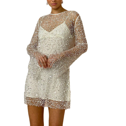Glitter Party Mini Dress, view 6