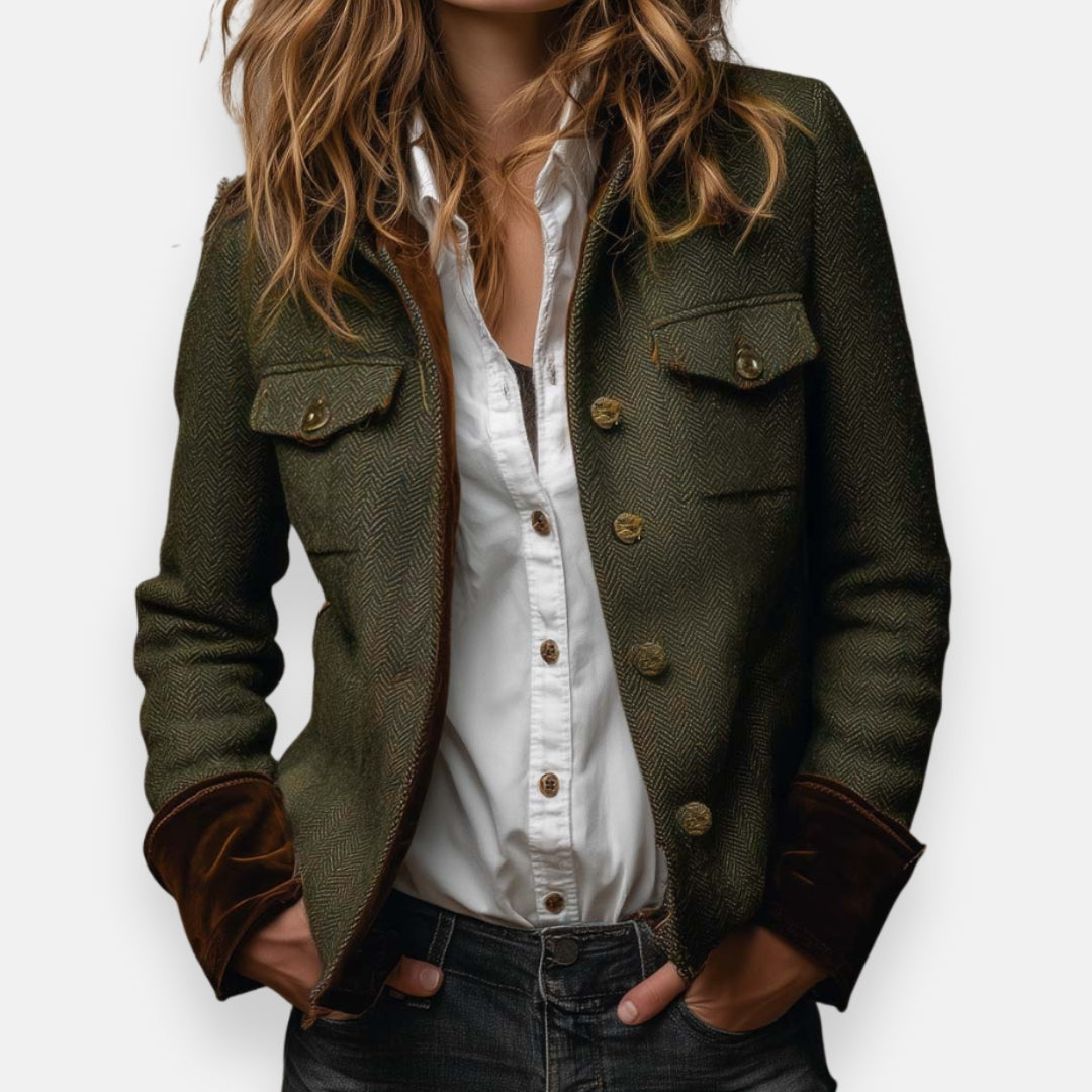 Herringbone Tweed Jacket, view 3