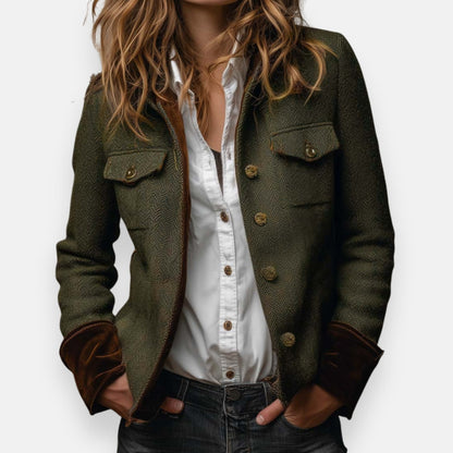 Herringbone Tweed Jacket, view 3