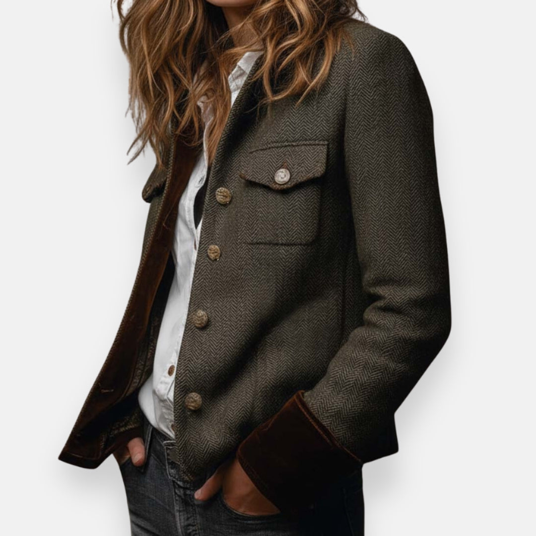 Herringbone Tweed Jacket, view 5